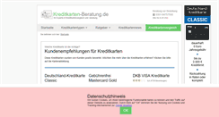 Desktop Screenshot of kreditkarten-beratung.de