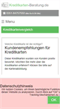 Mobile Screenshot of kreditkarten-beratung.de